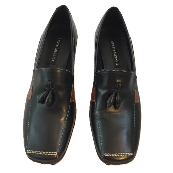 NEW Sesto Meucci Italian Leather Driving Moccasins/Loafers - Picture 3 of 16